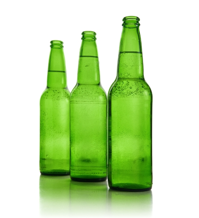 ขวดเบียร์แก้วใส