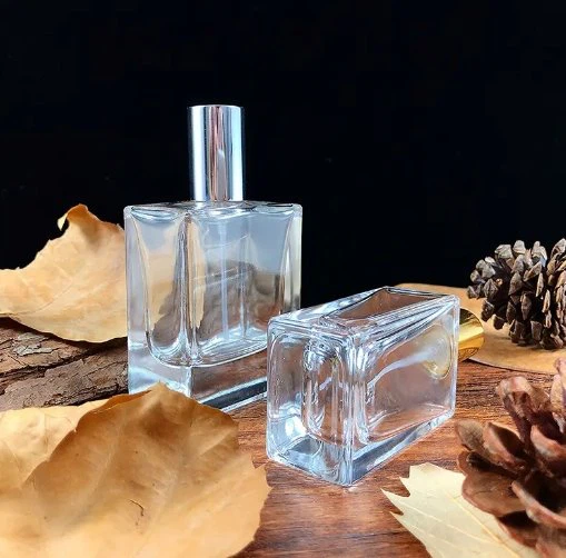 Transparent Glass Perfume Bottle